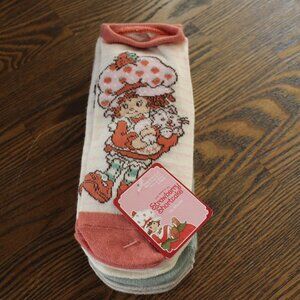 Strawberry Shortcake No Show 5 Pair Socks